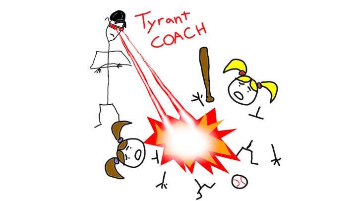 Sucky softball coach gets coached by his daughters